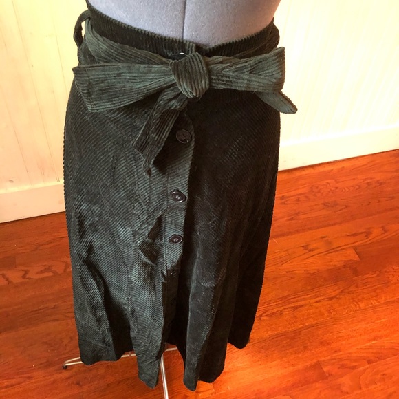 ZARA cauderoy midi skirt with button up front NWOT - Picture 5 of 7
